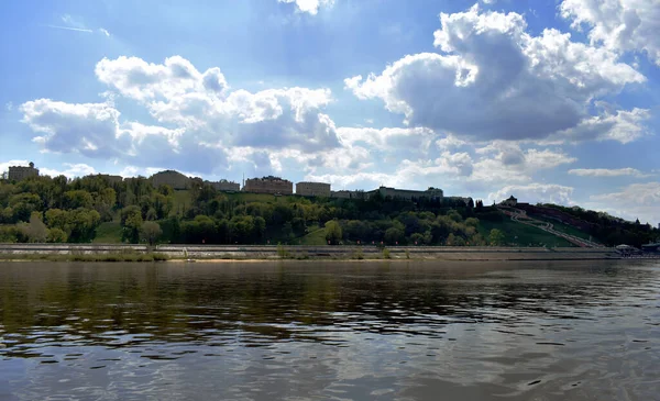 Blick Vom Fluss Auf Die Neun Schnauzen Von Nowgorod — Stockfoto