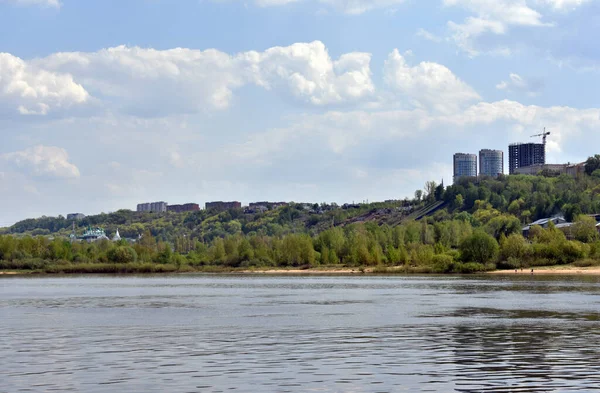 Vista Desde Río Hasta Nizhniy Novgorod — Foto de Stock