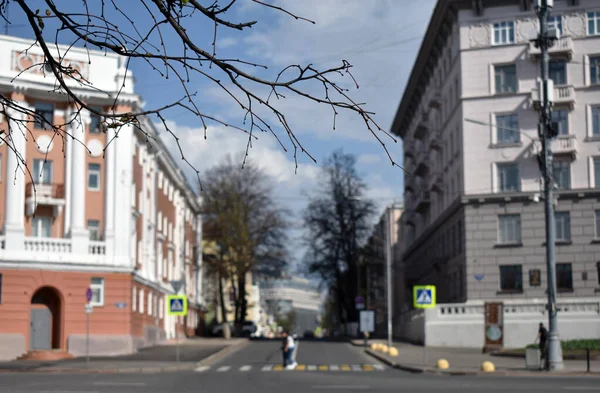 Calle Nizhny Novgorod Rusia —  Fotos de Stock