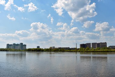 Nehirden Nizhny Novgorod şehri manzarası