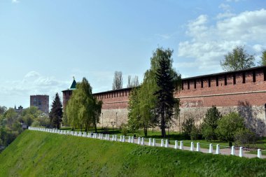 Eski Kremlin 'in manzarası. Nizhny Novgorod
