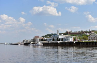 Nehirden Nizhny Novgorod 'un görüntüsü