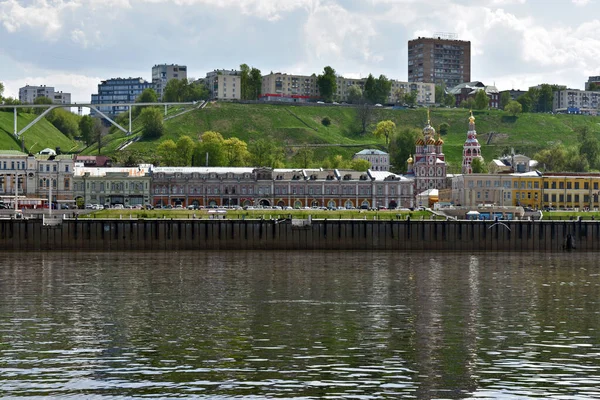 从河里看Nizhny Novgorod — 图库照片
