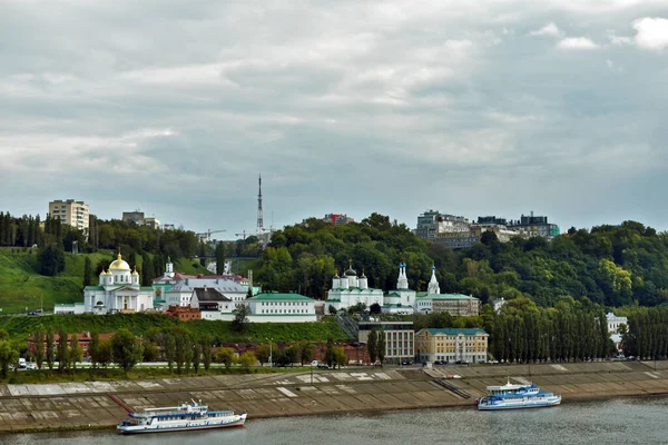 Nyizsnyij Novgorod Panorámája Nyáron — Stock Fotó