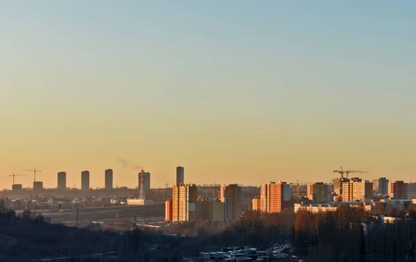 Panorama City Nizhny Novgorod Dawn — Stock Photo, Image