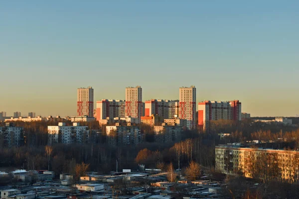 Panorama Ciudad Nizhny Novgorod Amanecer — Foto de Stock