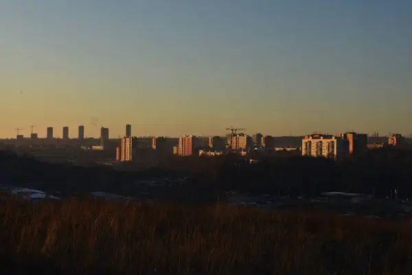 Panorama City Nizhny Novgorod Dawn — Stock Photo, Image