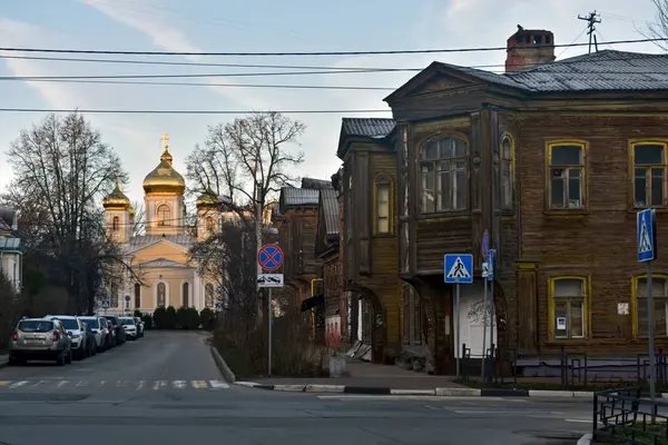 Стара Вулиця Нижнього Новгорода — стокове фото