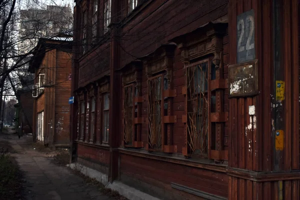 Nyizsnyij Novgorod Régi Utcája — Stock Fotó