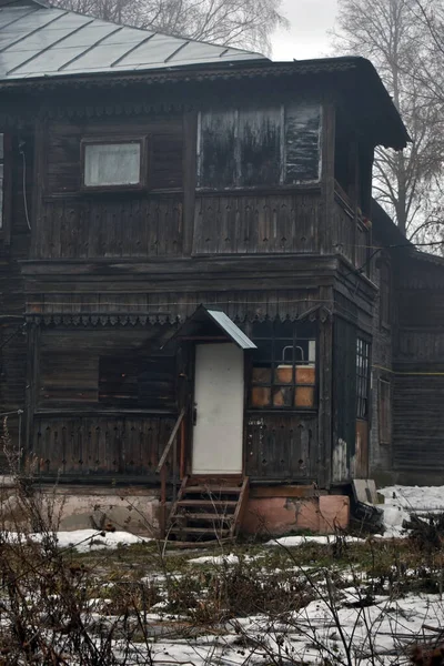 Stary Drewniany Dom Niżny Nowogród — Zdjęcie stockowe