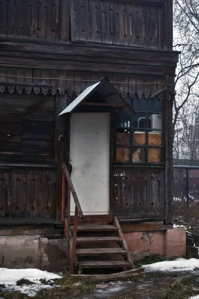 古老的木制房子 Nizhny Novgorod — 图库照片