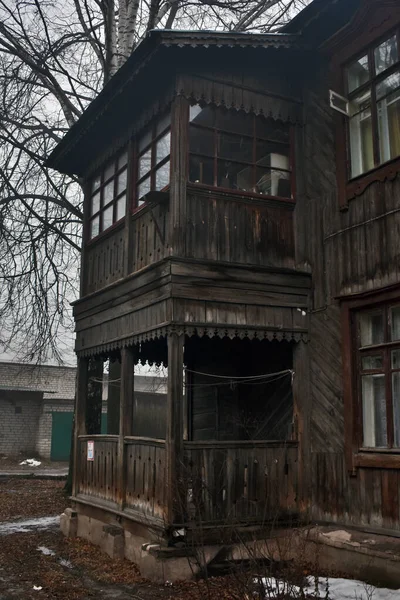 Altes Holzhaus Nischni Nowgorod — Stockfoto