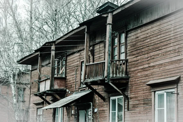 Bela Casa Madeira Nizhny Novgorod — Fotografia de Stock