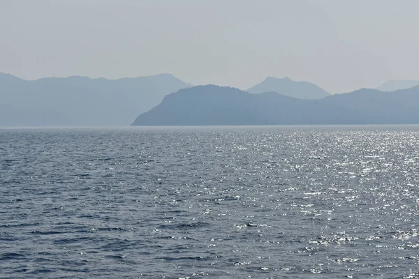 Montañas Acantilados Costa Del Egeo — Foto de Stock