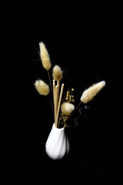 Siyah arkaplanda bir talaş