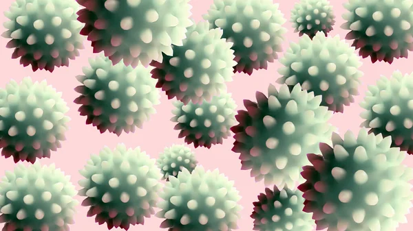 독감이나 HIV 코로나 바이러스는 유동적 인 현미경적 인 시야에 떠 있습니다. 전염병이나 바이러스 감염의 개념이죠. 바이러스의 근접 사진 — 스톡 사진