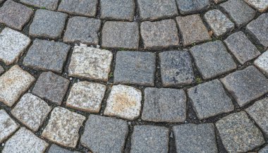 A fragment of the road surface in the old city.