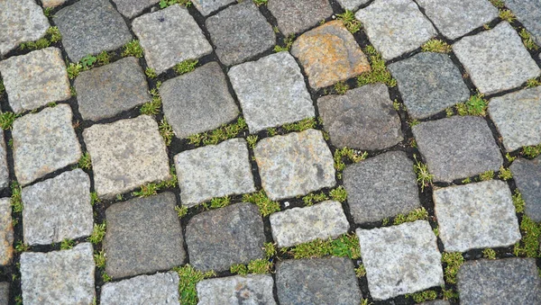 A fragment of the road surface in the old city. — Stock Photo, Image