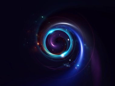 Galaksi milyonlarca veya milyarlarca yıldız, gaz ve toz ile birlikte, yerçekimi cazibe ile birlikte tutulan bir sistem. Akıllı telefon arka planı Için dikey görüntü