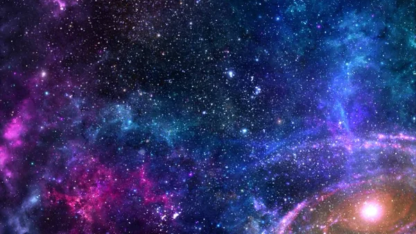 은하계는 가스와 먼지와 수백만 수십억 계통을 중력의 매력에 붙들고 스마트폰 — 스톡 사진