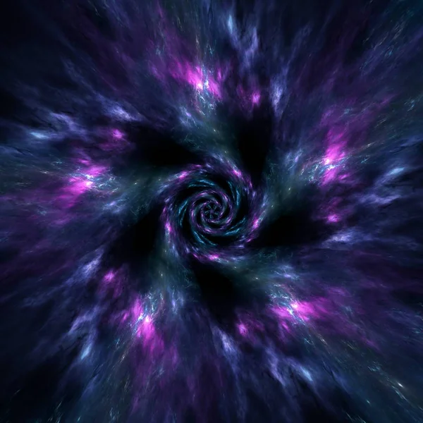 銀河は重力の引力によって保持されるガスや塵とともに — ストック写真