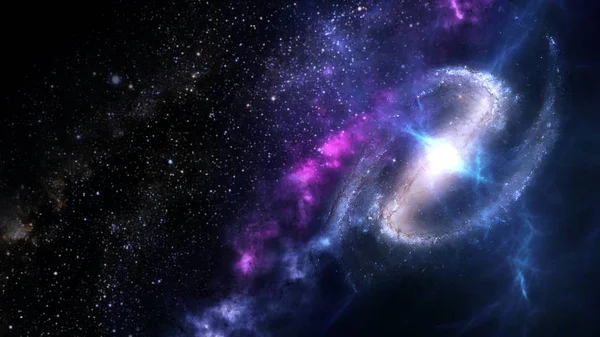 Planetas Galaxia Universo Cielo Nocturno Estrellado Galaxia Vía Láctea Con —  Fotos de Stock