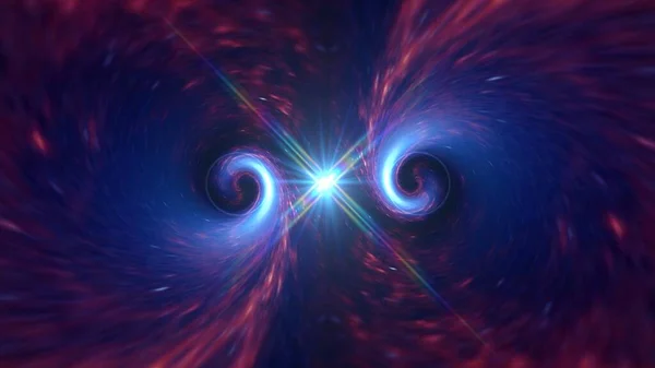 Абстрактна Червоточина Космосі Газом Пилом Галактика Зірки Преміум Фото Чорна — стокове фото