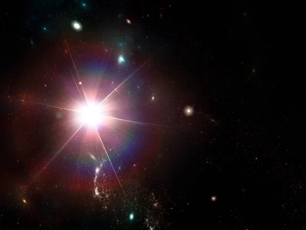 가스와 은하와 프리미엄 빛나는 블랙홀 현실적 길이가 부드럽고 — 스톡 사진