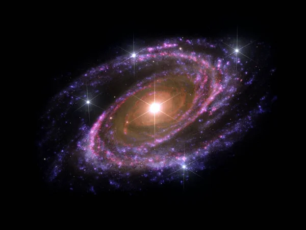 Абстрактная Червоточина Космосе Газом Пылью Галактиками Звездами Черном Фоне Holespace — стоковое фото