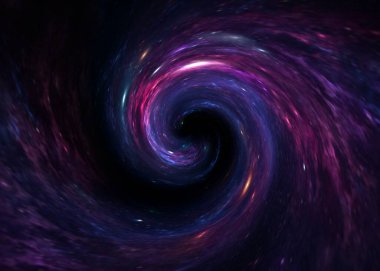 Uzayda gaz ve tozla soyut solucan deliği, galaksi ve yıldızlar Premium Fotoğrafı, parlayan yıldızlı siyah holespace arka planı