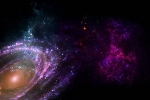 Buraco Minhoca Abstrato Espaço Com Gás Poeira Galáxia Estrelas Premium — Fotografia de Stock
