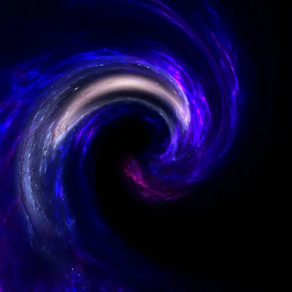 Wormhole Astratto Nello Spazio Con Gas Polvere Galassia Stelle Premium — Foto Stock