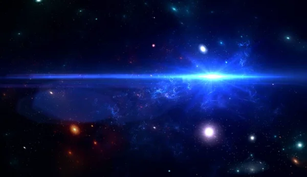 Lubang Hitam Planet Dan Galaksi Kertas Dinding Fiksi Ilmiah Kecantikan — Stok Foto