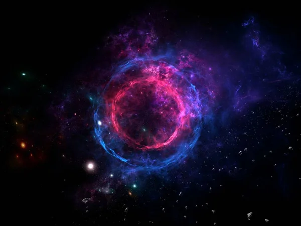 Tempó Utazás Háttér Dreaming Bolygók Galaxis Univerzum Csillagos Éjszakai Tejút — Stock Fotó