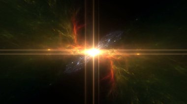 Kara delik, gezegenler ve galaksi. Bilim kurgu duvar kağıdı. Astronomi, evrenin, yıldızların, gezegenlerin ve galaksilerin bilimsel çalışmasıdır.