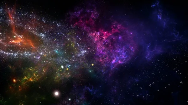 Agujero Negro Planetas Galaxia Fondo Pantalla Ciencia Ficción Astronomía Estudio — Foto de Stock