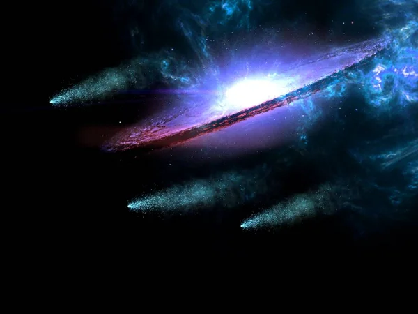 Чорна Діра Планети Галактики Наукова Фантастика Шпалери Астрономія Наукове Дослідження — стокове фото