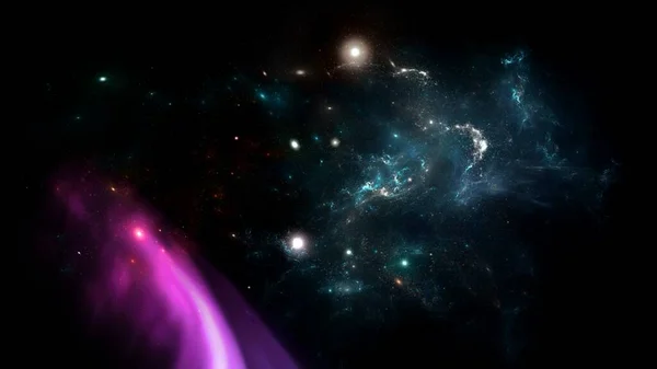 Galaxia Sistema Millones Miles Millones Estrellas Junto Con Gas Polvo — Foto de Stock