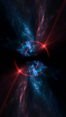 Kara delik, gezegenler ve galaksi, bilim kurgu duvar kağıdı. Derin uzayın güzelliği. Evrende milyarlarca galaksi kozmik sanat arka planı, dikey görüntü akıllı telefon arkaplanı için