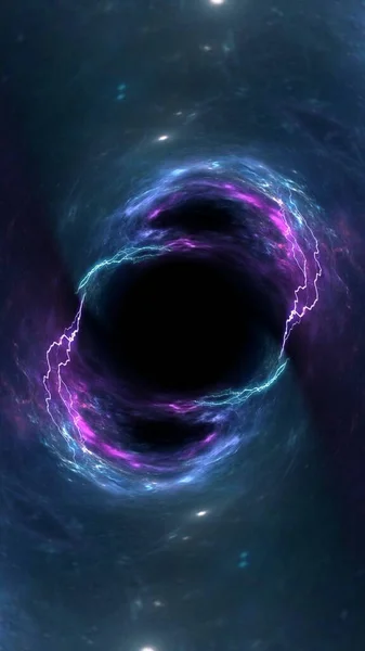 Černá Díra Planety Galaxie Tapety Science Fiction Krása Hlubokého Vesmíru — Stock fotografie