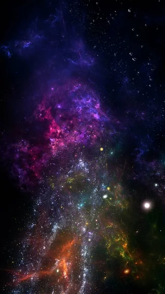 블랙홀 우주의 아름다움 우주에 수십억 스마트폰 기반을 이미지 — 스톡 사진