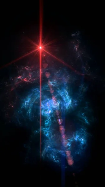 行星和星系 科幻小说壁纸 深空之美宇宙中数十亿的星系宇宙艺术背景 智慧电话背景的垂直图像 — 图库照片