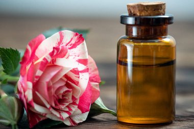 Gül çiçeği arkaplanda gerekli yağ.