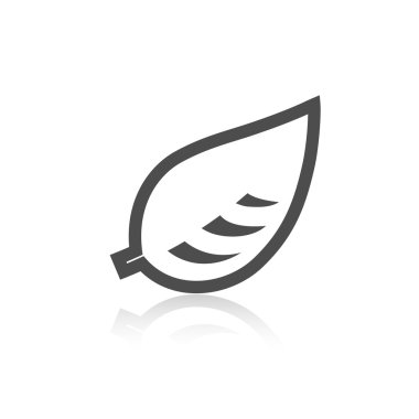 gölge ile basit yaprak