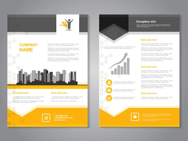 Design de brochure moderne — Image vectorielle