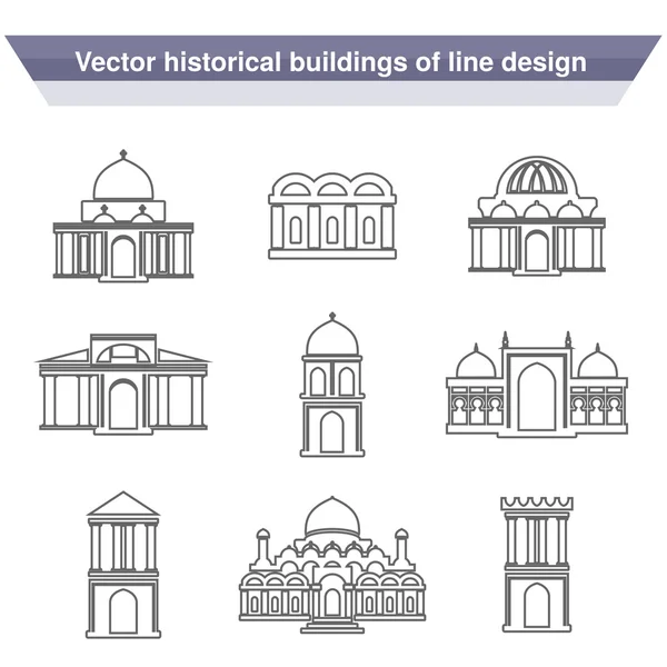 Símbolos de construcción de arquitectura — Vector de stock