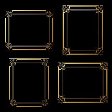 Dekoratif dikdörtgen çerçeve 