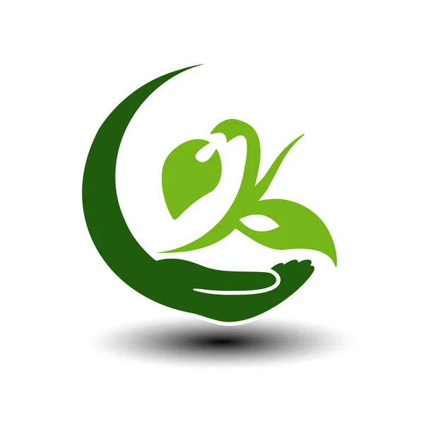 Круговий символ зеленої енергії — стоковий вектор