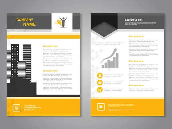 Design de brochure moderne — Image vectorielle