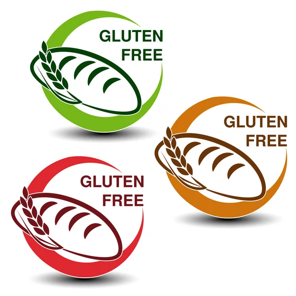 Glutenfreie Symbole — Stockvektor